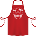This Is What a Retired Barrister Looks Like Cotton Apron 100% Organic Red