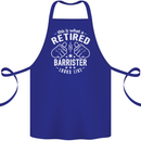 This Is What a Retired Barrister Looks Like Cotton Apron 100% Organic Royal Blue