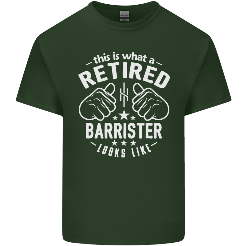 This Is What a Retired Barrister Looks Like Mens Cotton T-Shirt Tee Top Forest Green