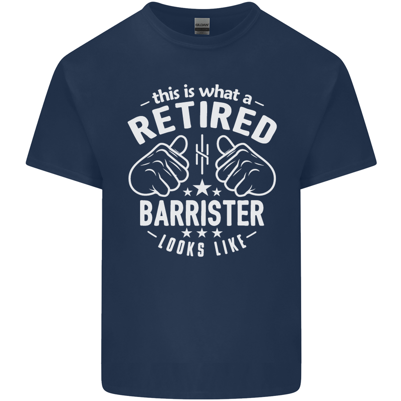 This Is What a Retired Barrister Looks Like Mens Cotton T-Shirt Tee Top Navy Blue