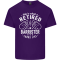 This Is What a Retired Barrister Looks Like Mens Cotton T-Shirt Tee Top Purple