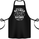 This Is What a Retired Bartender Looks Like Cotton Apron 100% Organic Black