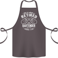This Is What a Retired Bartender Looks Like Cotton Apron 100% Organic Dark Grey