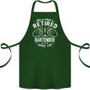 This Is What a Retired Bartender Looks Like Cotton Apron 100% Organic Forest Green