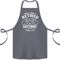 This Is What a Retired Bartender Looks Like Cotton Apron 100% Organic Steel