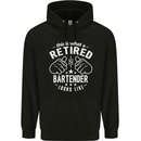 This Is What a Retired Bartender Looks Like Mens 80% Cotton Hoodie Black