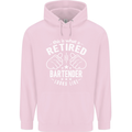 This Is What a Retired Bartender Looks Like Mens 80% Cotton Hoodie Light Pink