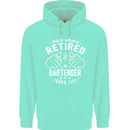 This Is What a Retired Bartender Looks Like Mens 80% Cotton Hoodie Peppermint