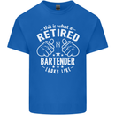 This Is What a Retired Bartender Looks Like Mens Cotton T-Shirt Tee Top Royal Blue