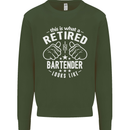 This Is What a Retired Bartender Looks Like Mens Sweatshirt Jumper Forest Green