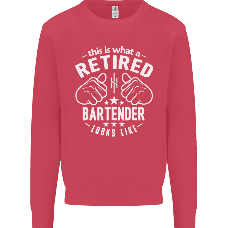 This Is What a Retired Bartender Looks Like Mens Sweatshirt Jumper Heliconia