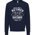 This Is What a Retired Bartender Looks Like Mens Sweatshirt Jumper Navy Blue