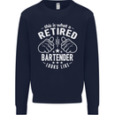 This Is What a Retired Bartender Looks Like Mens Sweatshirt Jumper Navy Blue