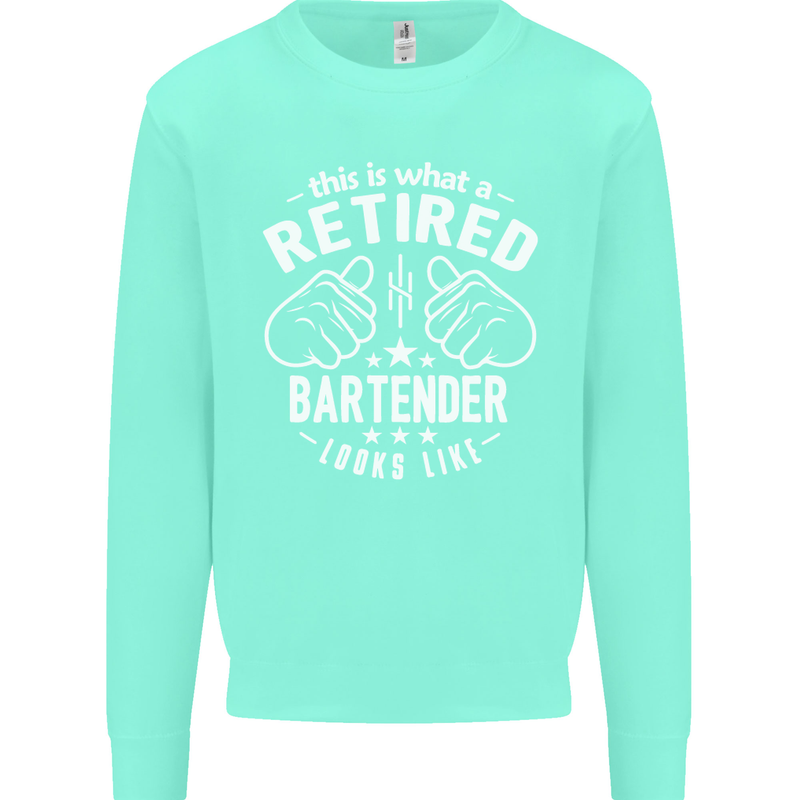 This Is What a Retired Bartender Looks Like Mens Sweatshirt Jumper Peppermint