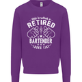 This Is What a Retired Bartender Looks Like Mens Sweatshirt Jumper Purple