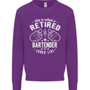 This Is What a Retired Bartender Looks Like Mens Sweatshirt Jumper Purple
