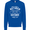 This Is What a Retired Bartender Looks Like Mens Sweatshirt Jumper Royal Blue