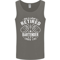 This Is What a Retired Bartender Looks Like Mens Vest Tank Top Charcoal