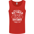 This Is What a Retired Bartender Looks Like Mens Vest Tank Top Red