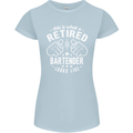 This Is What a Retired Bartender Looks Like Womens Petite Cut T-Shirt Light Blue
