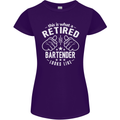 This Is What a Retired Bartender Looks Like Womens Petite Cut T-Shirt Purple