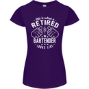This Is What a Retired Bartender Looks Like Womens Petite Cut T-Shirt Purple