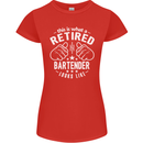 This Is What a Retired Bartender Looks Like Womens Petite Cut T-Shirt Red