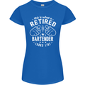 This Is What a Retired Bartender Looks Like Womens Petite Cut T-Shirt Royal Blue