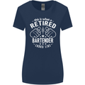 This Is What a Retired Bartender Looks Like Womens Wider Cut T-Shirt Navy Blue