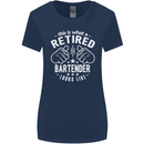 This Is What a Retired Bartender Looks Like Womens Wider Cut T-Shirt Navy Blue