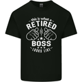 This Is What a Retired Boss Looks Like Mens Cotton T-Shirt Tee Top Black