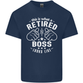 This Is What a Retired Boss Looks Like Mens Cotton T-Shirt Tee Top Navy Blue