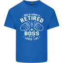 This Is What a Retired Boss Looks Like Mens Cotton T-Shirt Tee Top Royal Blue