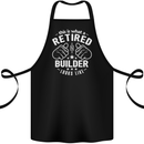 This Is What a Retired Builder Looks Like Cotton Apron 100% Organic Black