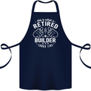 This Is What a Retired Builder Looks Like Cotton Apron 100% Organic Navy Blue