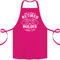This Is What a Retired Builder Looks Like Cotton Apron 100% Organic Pink