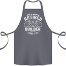 This Is What a Retired Builder Looks Like Cotton Apron 100% Organic Steel