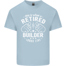 This Is What a Retired Builder Looks Like Mens Cotton T-Shirt Tee Top Light Blue