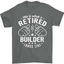 This Is What a Retired Builder Looks Like Mens T-Shirt Cotton Gildan Charcoal