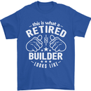 This Is What a Retired Builder Looks Like Mens T-Shirt Cotton Gildan Royal Blue