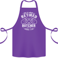 This Is What a Retired Butcher Looks Like Cotton Apron 100% Organic Purple