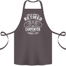 This Is What a Retired Carpenter Looks Like Cotton Apron 100% Organic Dark Grey
