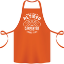 This Is What a Retired Carpenter Looks Like Cotton Apron 100% Organic Orange