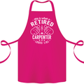 This Is What a Retired Carpenter Looks Like Cotton Apron 100% Organic Pink