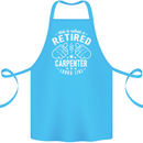 This Is What a Retired Carpenter Looks Like Cotton Apron 100% Organic Turquoise