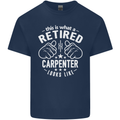 This Is What a Retired Carpenter Looks Like Mens Cotton T-Shirt Tee Top Navy Blue
