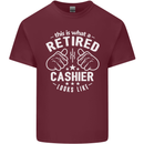 This Is What a Retired Cashier Looks Like Mens Cotton T-Shirt Tee Top Maroon