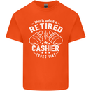 This Is What a Retired Cashier Looks Like Mens Cotton T-Shirt Tee Top Orange