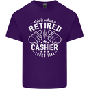 This Is What a Retired Cashier Looks Like Mens Cotton T-Shirt Tee Top Purple