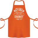This Is What a Retired Chemist Looks Like Cotton Apron 100% Organic Orange